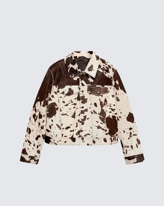 COW LAPEL POCKET JACKET
